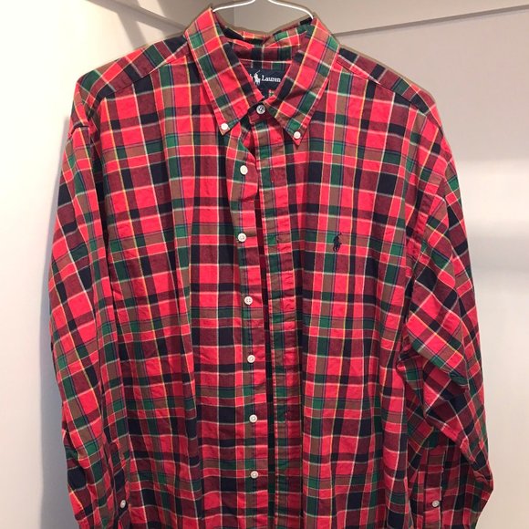 Ralph Lauren Plaid Button-Down Shirt - Picture 1 of 2